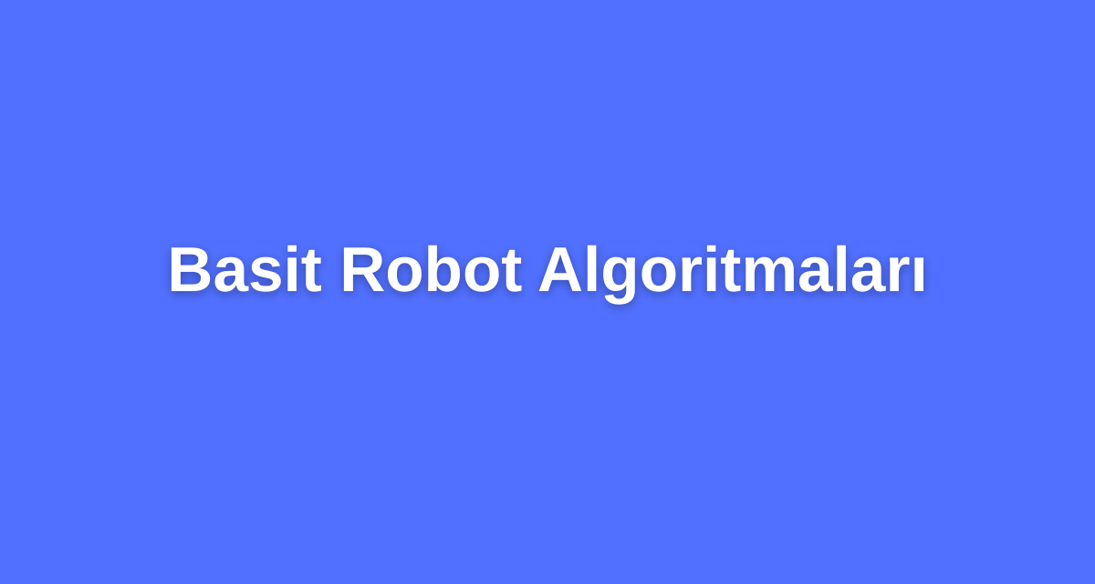 Basit Robot Algoritmaları
