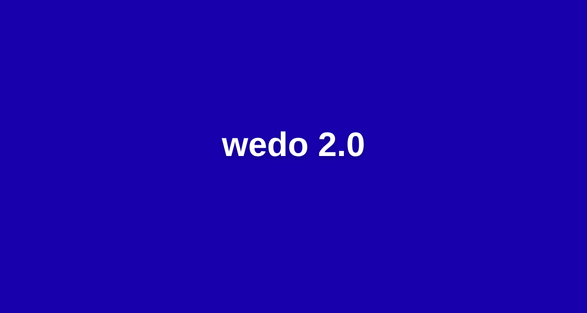 wedo 2.0